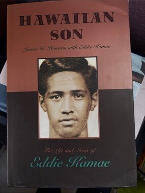 Hawaiian Son: The Life and Music of Eddie Kamae - Hardcover Book (Brown/Black)